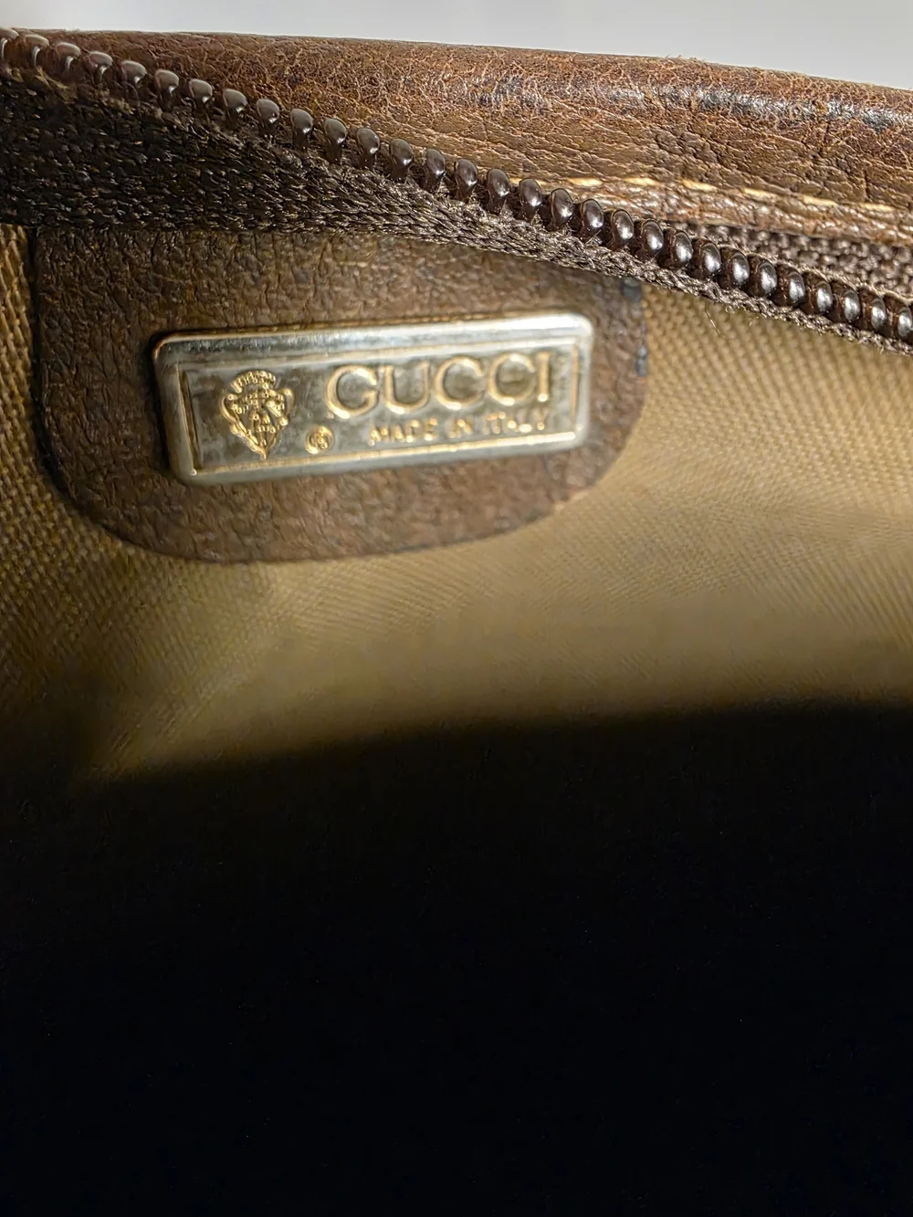 Gucci Beige GG Canvas Tote with Green-Red Web Straps - Picture 6 of 11